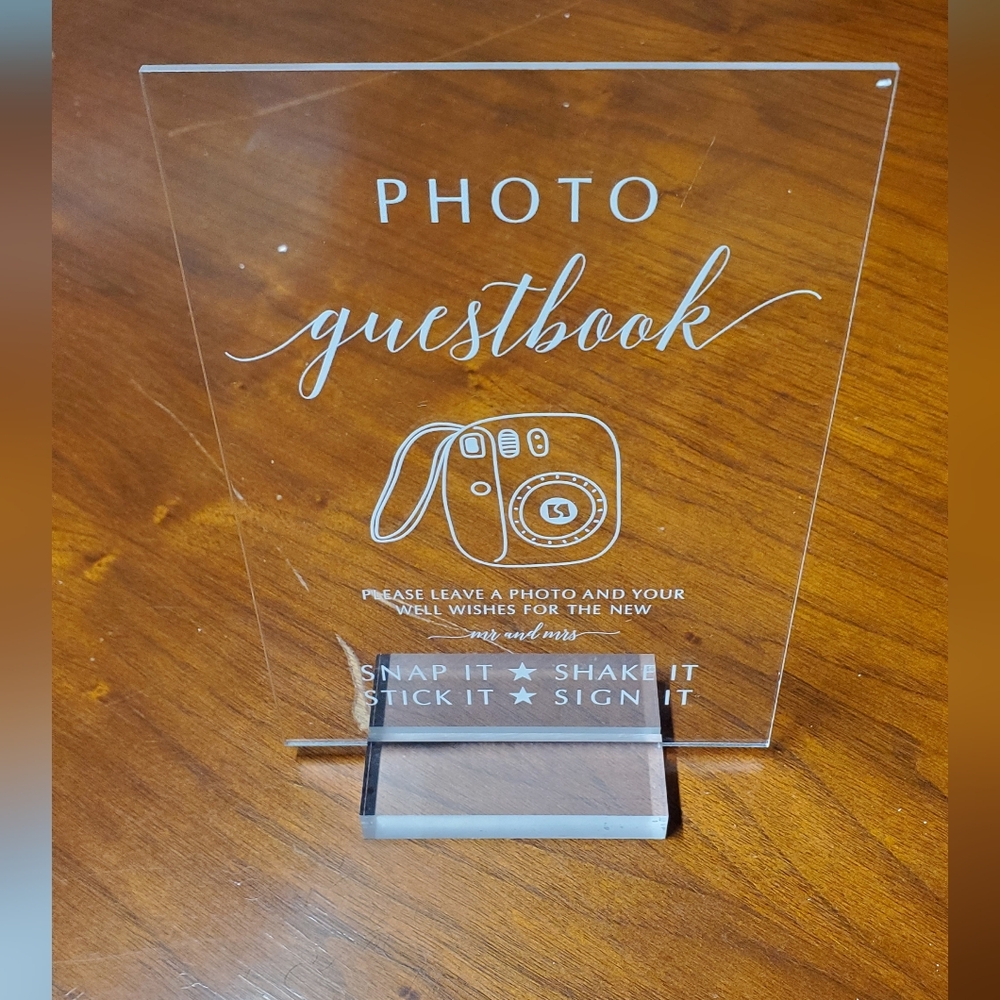 Acrylic Photo Guestbook Sign